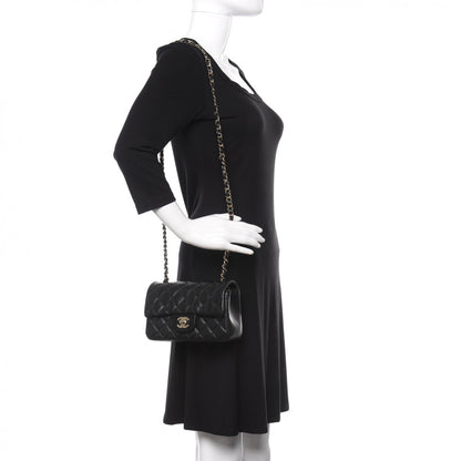 Chanel Lambskin Quilted Mini Rectangular Flap Black 2 of 10