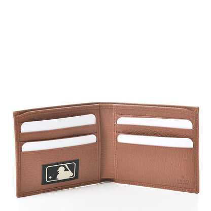 Gucci X MLB Monogram NY Yankees Bi-Fold Wallet Beige Ruggine Ivory 5 of 9