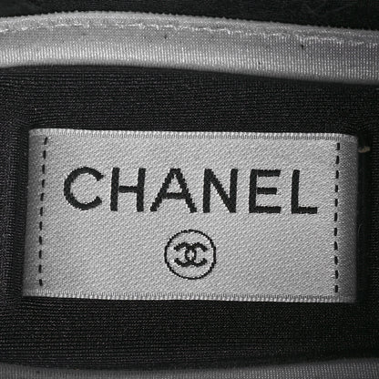 Chanel Velvet Calfskin Mixed Fibers CC Sneakers 37 Black 7 of 7