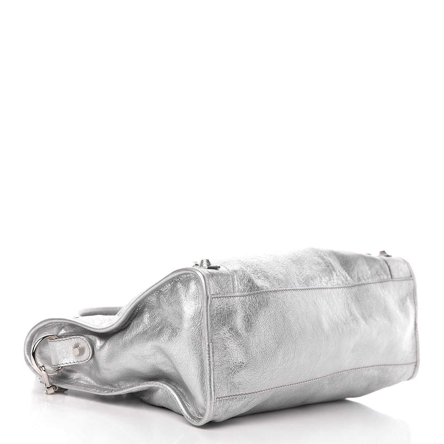Agneau Giant 12 Silver Hardware City Gris Aluminum
