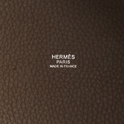Hermes Taurillon Clemence Picotin Lock 18 PM Etoupe 6 of 12