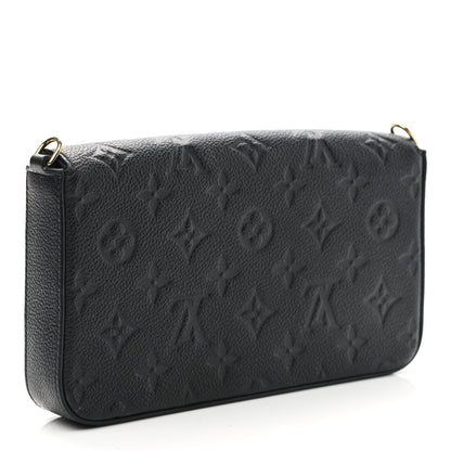 Louis Vuitton Empreinte Pochette Felicie Chain Wallet Black 3 of 7