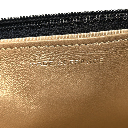 Chanel Lambskin Quilted Pearl Crush Wallet On Chain WOC Black 7 of 14