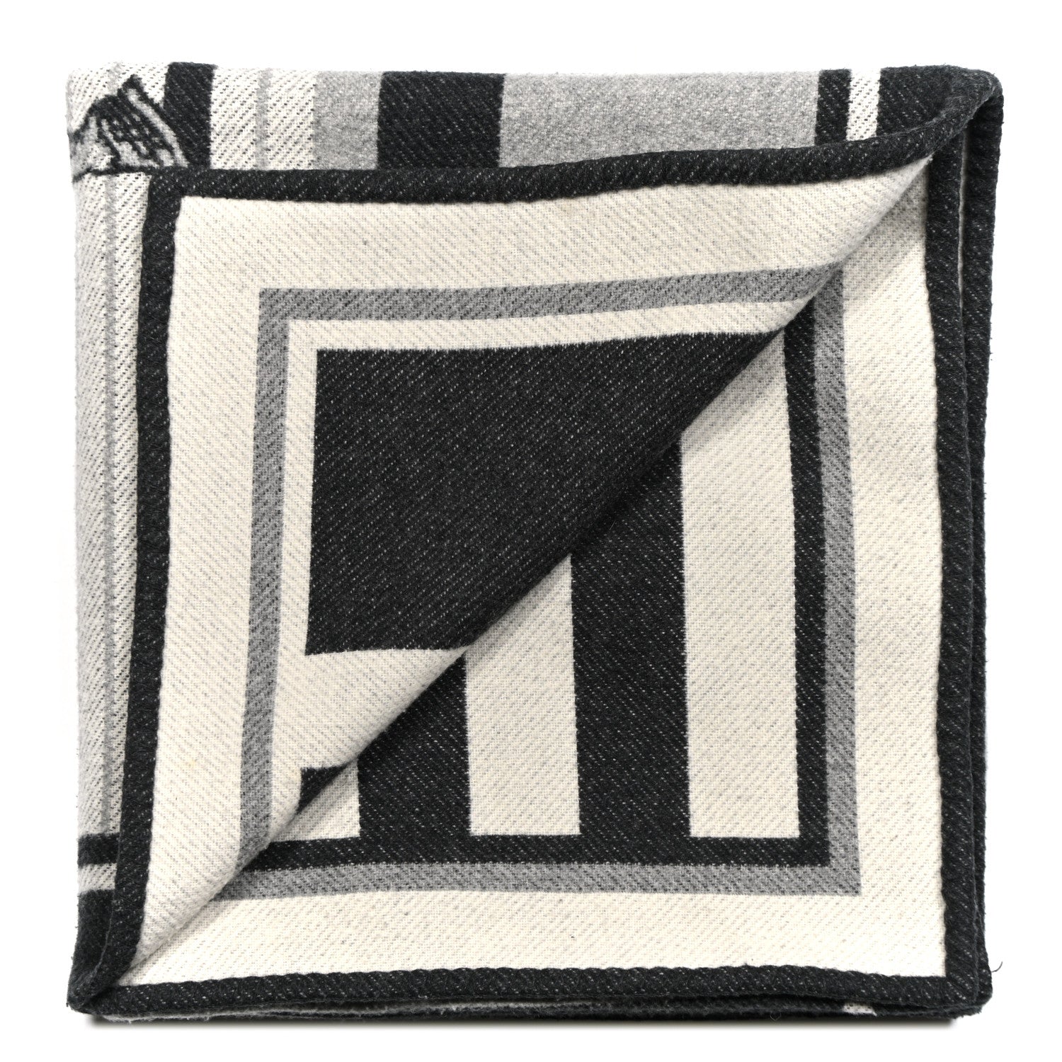 Hermes Meriono Wool Cashmere Couvertures Nouvelles Blanket Silex 2 of 3