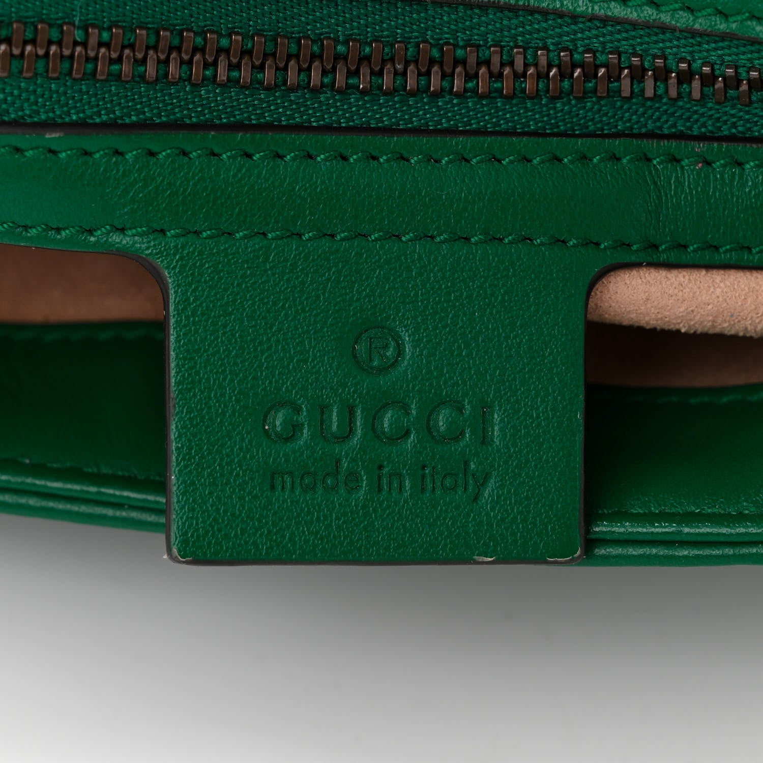 Gucci Calfskin Matelasse Small GG Marmont Shoulder Bag Emerald Green 6 of 10