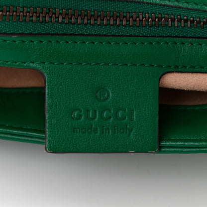 Gucci Calfskin Matelasse Small GG Marmont Shoulder Bag Emerald Green 6 of 10