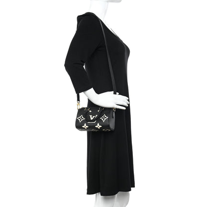 Louis Vuitton Empreinte Monogram Giant Nano Speedy Black Beige 2 of 9