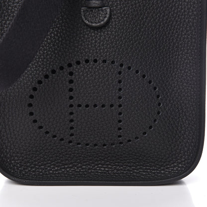 Hermes Taurillon Clemence Evelyne TPM Black 8 of 12