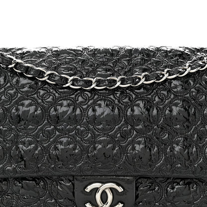 Chanel Vinyl Rock In Moscow Single Flap Black 8 of 10