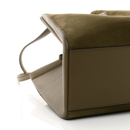 Fendi Vitello Vernice Camoscio Medium Fendi Origami Military Brown Avocado 8 of 9