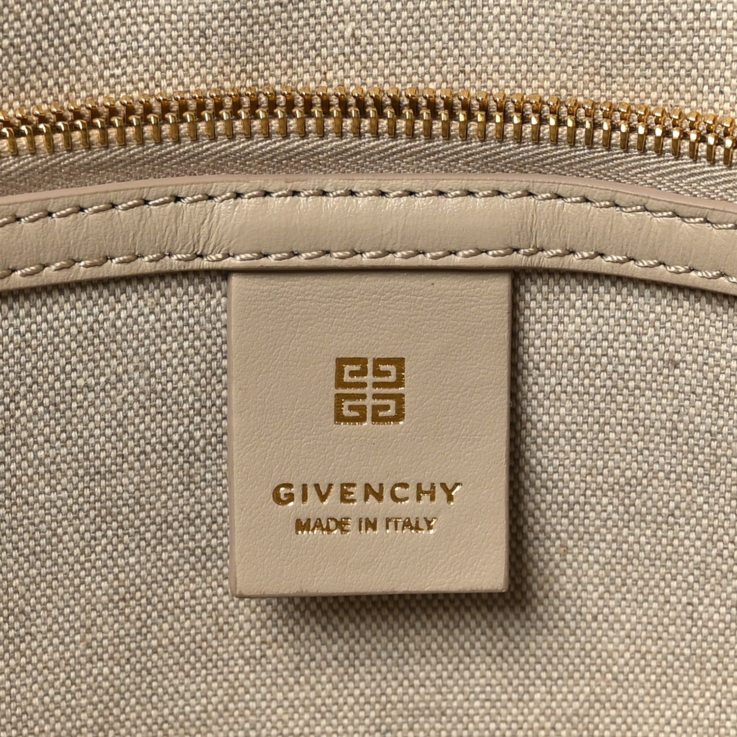 Givenchy Tumbled Calfskin Logo Embossed Medium G-Tote Beige 5 of 11