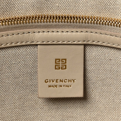 Givenchy Tumbled Calfskin Logo Embossed Medium G-Tote Beige 5 of 11
