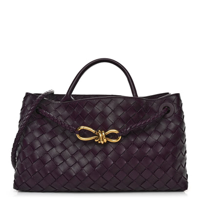 Bottega Veneta Nappa Intrecciato Small East West Andiamo Shoulder Bag Dark Mystic 1 of 10