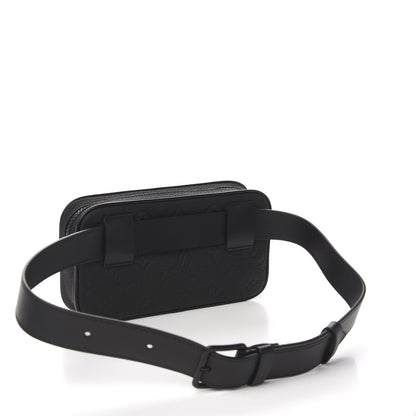 Louis Vuitton Taurillon Monogram Uniformes Solar Ray Soft Pochette Volga Belt Bag Black 2 of 8