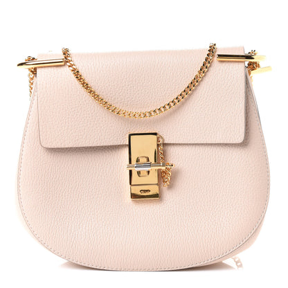 Chloe Grained Lambskin Drew Shoulder Bag Cement Pink 1 of 4