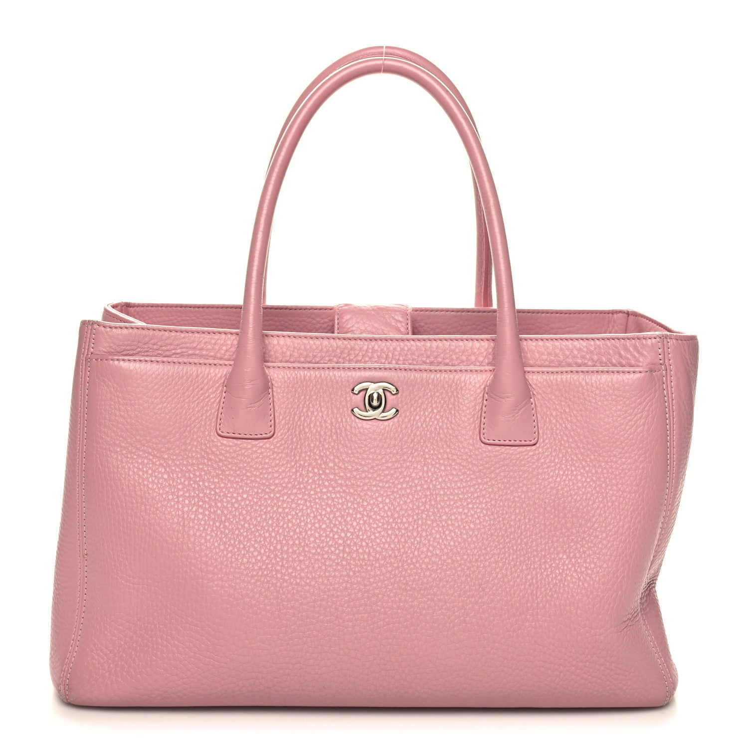 Chanel Calfskin Cerf Executive Shopper Tote Pink 1 of 16