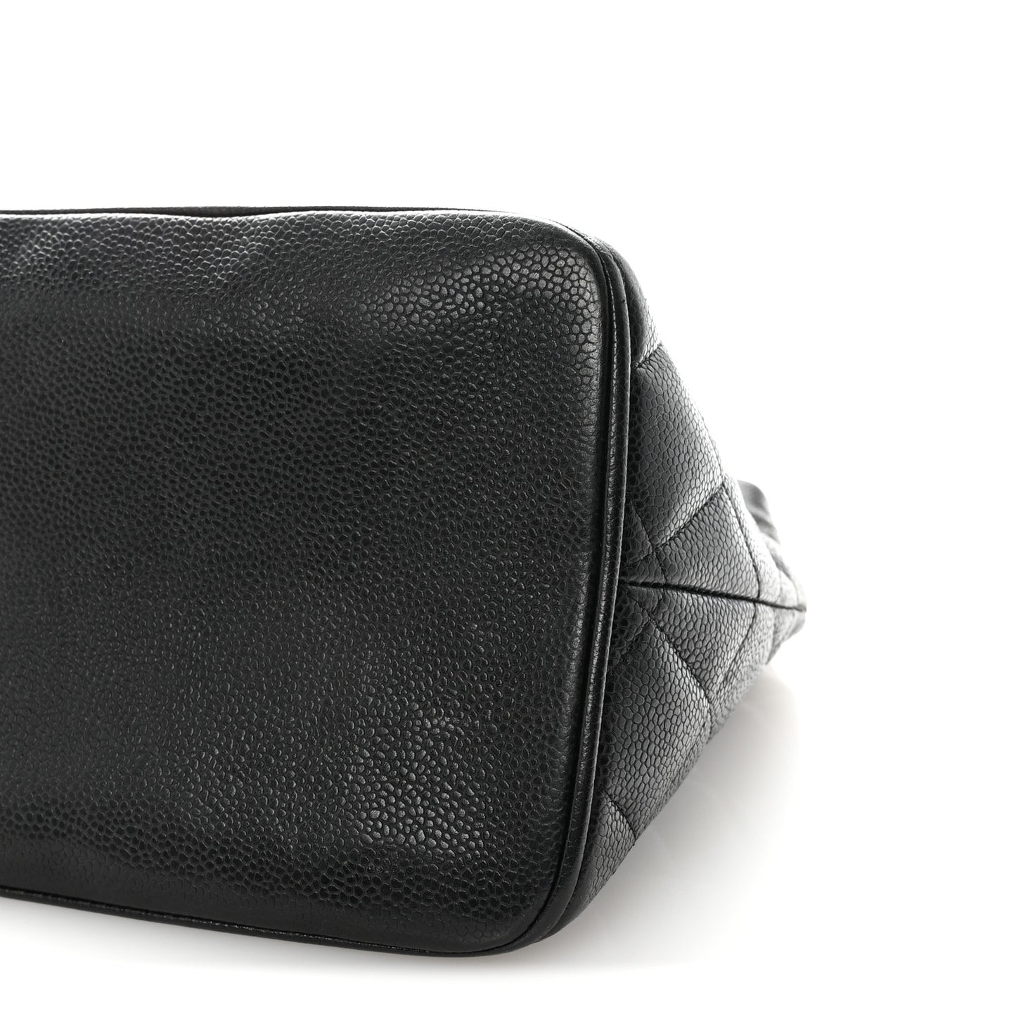 Caviar Quilted Medallion Tote Black