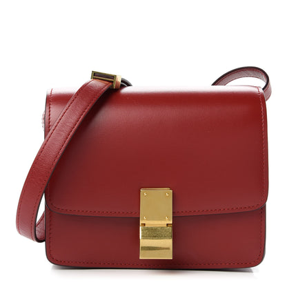 Celine Smooth Calfskin Small Classic Box Flap Red 1 of 10