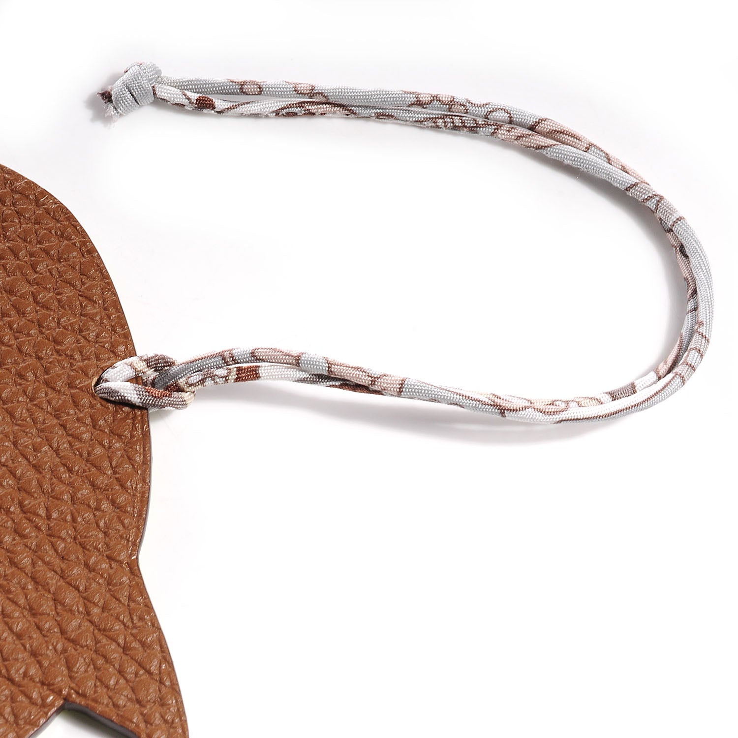 Hermes Epsom Togo Petit H Bag Charm Dolphin Kiwi Gold 5 of 5