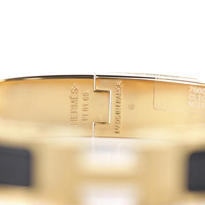 Hermes Enamel Narrow Clic Clac H Bracelet PM Black 4 of 4