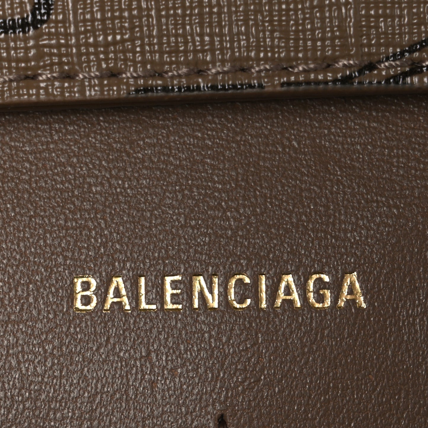 Coated Canvas BB Monogram Hourglass Chain Bag Beige Brown