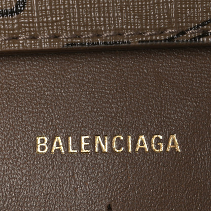 Balenciaga Coated Canvas BB Monogram Hourglass Chain Bag Beige Brown 6 of 10