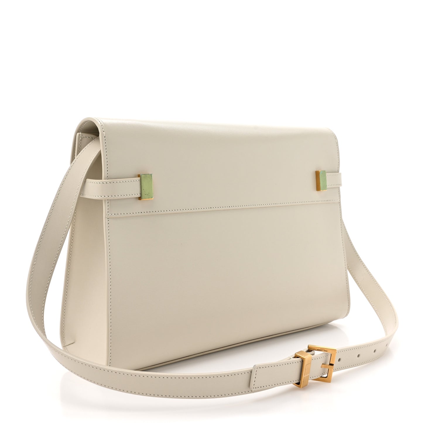 Smooth Calfskin Manhattan Shoulder Bag Crema Soft