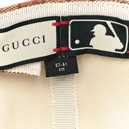 Gucci X MLB Monogram SF Giants Baseball Hat 57-61 Beige Ruggine 7 of 9