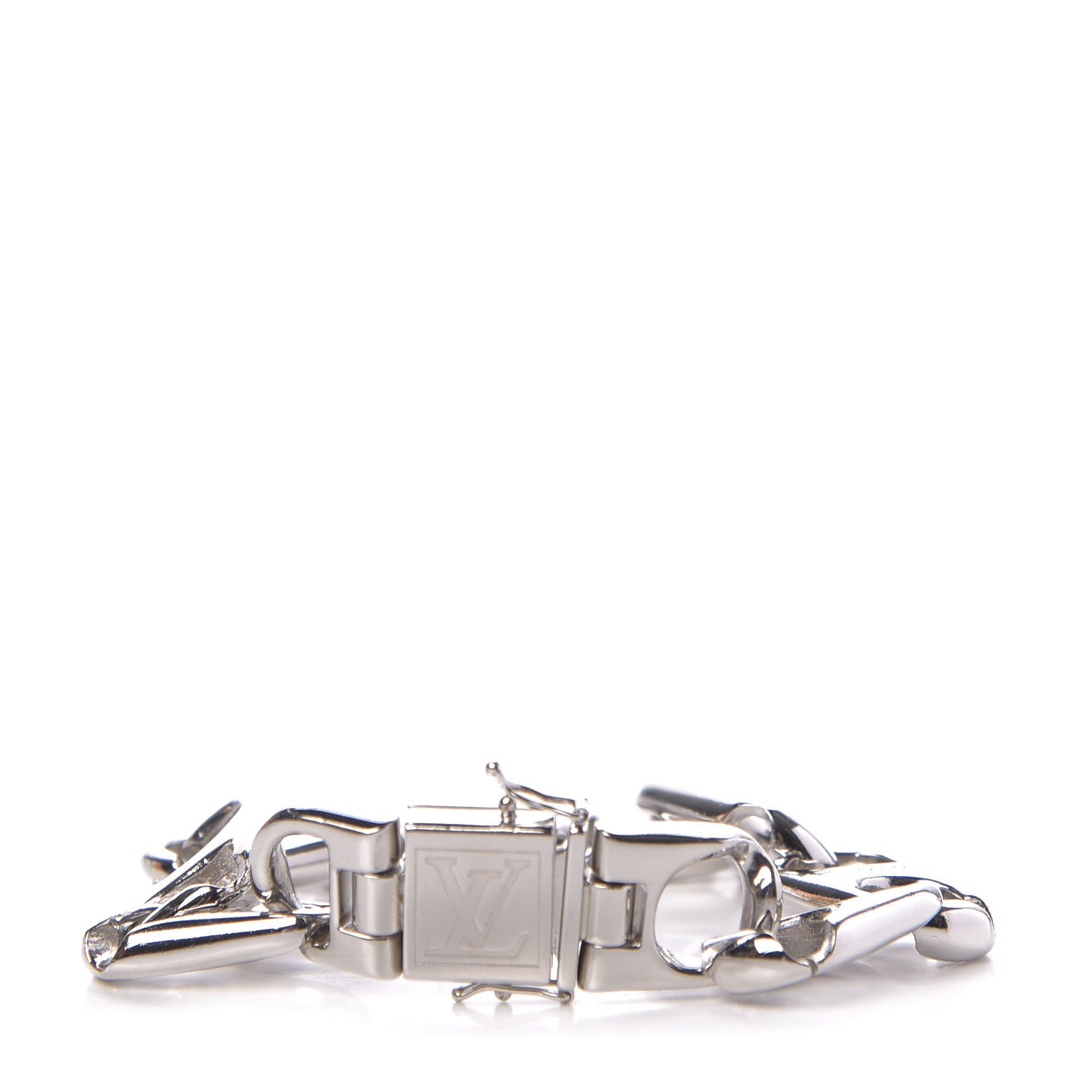 Louis Vuitton Metal Chain Bracelet Silver 1 of 7