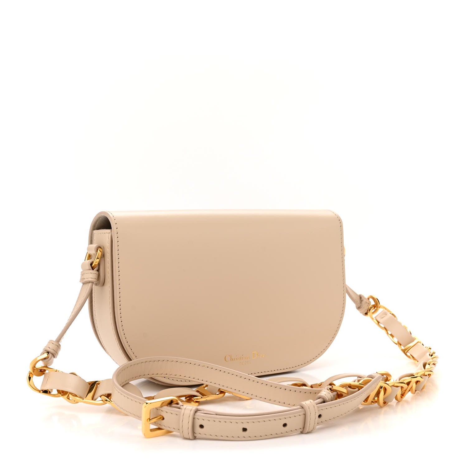 Christian Dior Calfskin CD Signature Flap Crossbody Caramel Beige 3 of 13