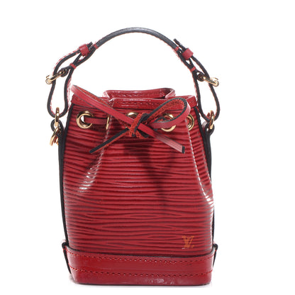 Louis Vuitton Epi Mini Noe Bag Charm Castillan Red 1 of 7