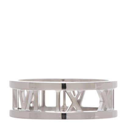 Tiffany 18K White Gold Atlas Open Ring 54 7 1 of 5