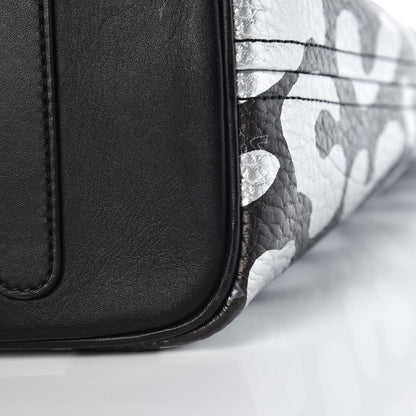 MCM Visetos Metallic Leopard Print Medium Anya Shopper Tote Black 10 of 10