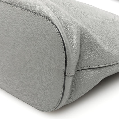 Prada Vitello Phenix Embossed Logo Hobo Argilla 9 of 9