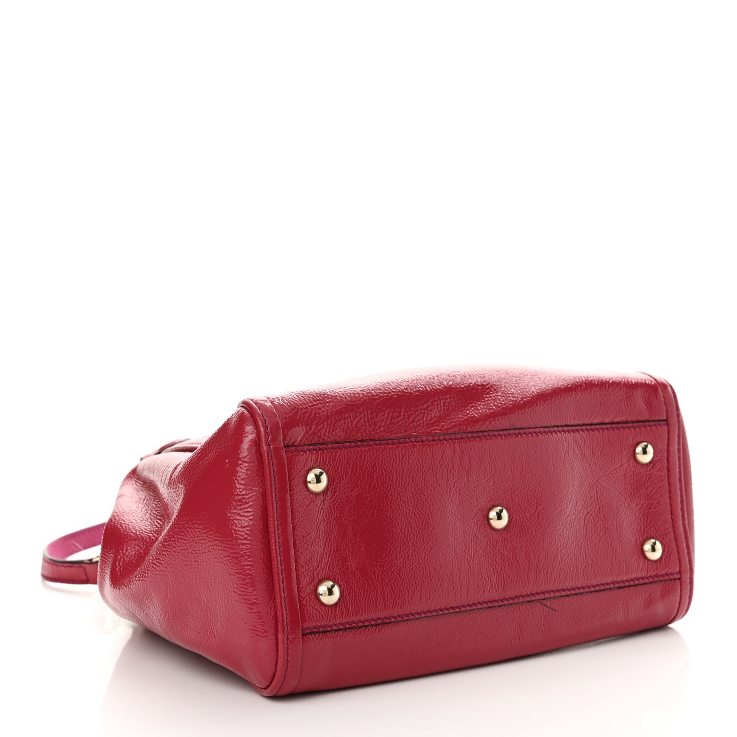 Patent Small Soho Shoulder Bag Bright Bougainvillea