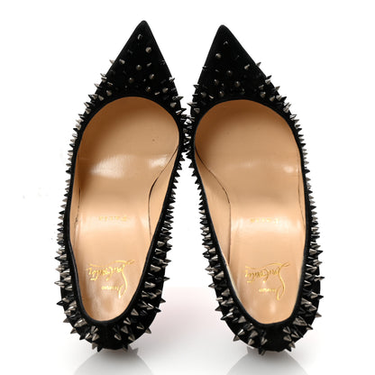 Christian Louboutin Veau Velours Studded Escarpic 100 Pumps 39.5 Black 2 of 9