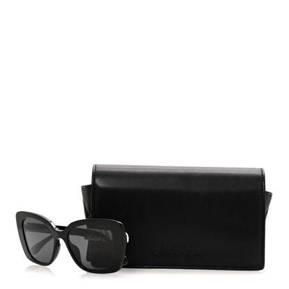 Chanel Acetate Strass Square Sunglasses 5422-B-A Black White 8 of 8