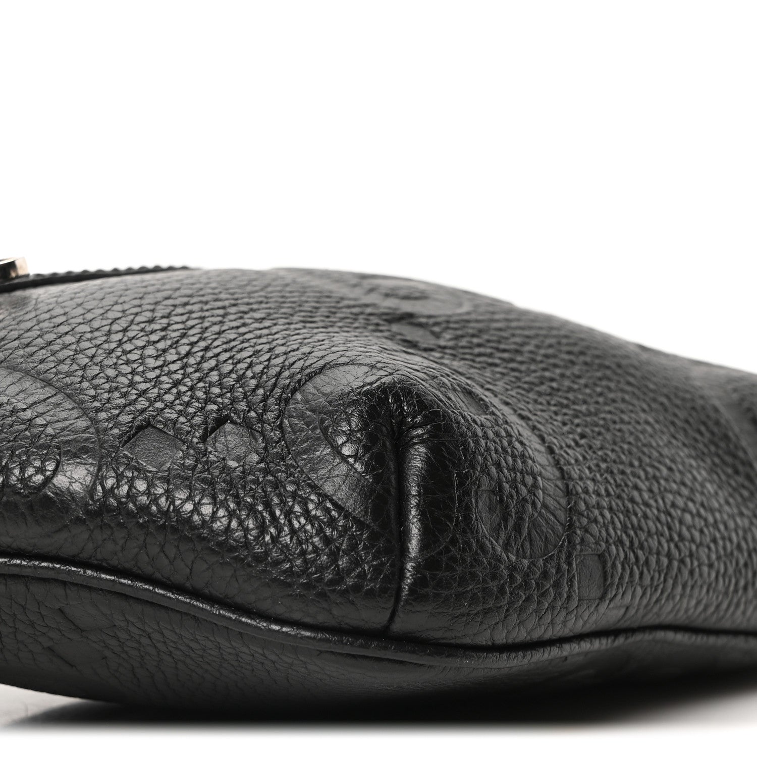 Gucci Piuma Calfskin Jumbo GG Embossed Small Belt Bag Black 9 of 10