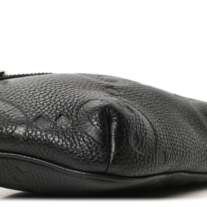 Gucci Piuma Calfskin Jumbo GG Embossed Small Belt Bag Black 9 of 10