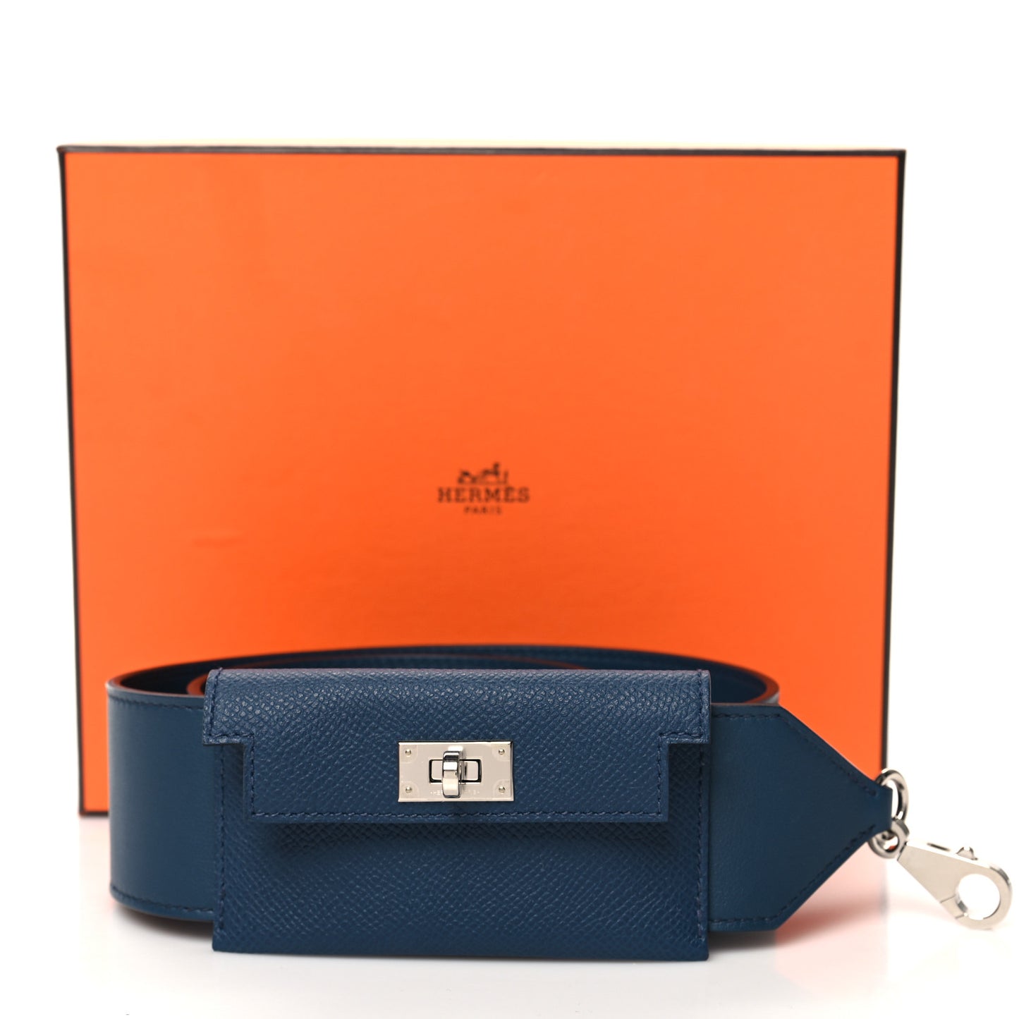 Swift Epsom Pocket Kelly Shoulder Strap Colvert Bleu