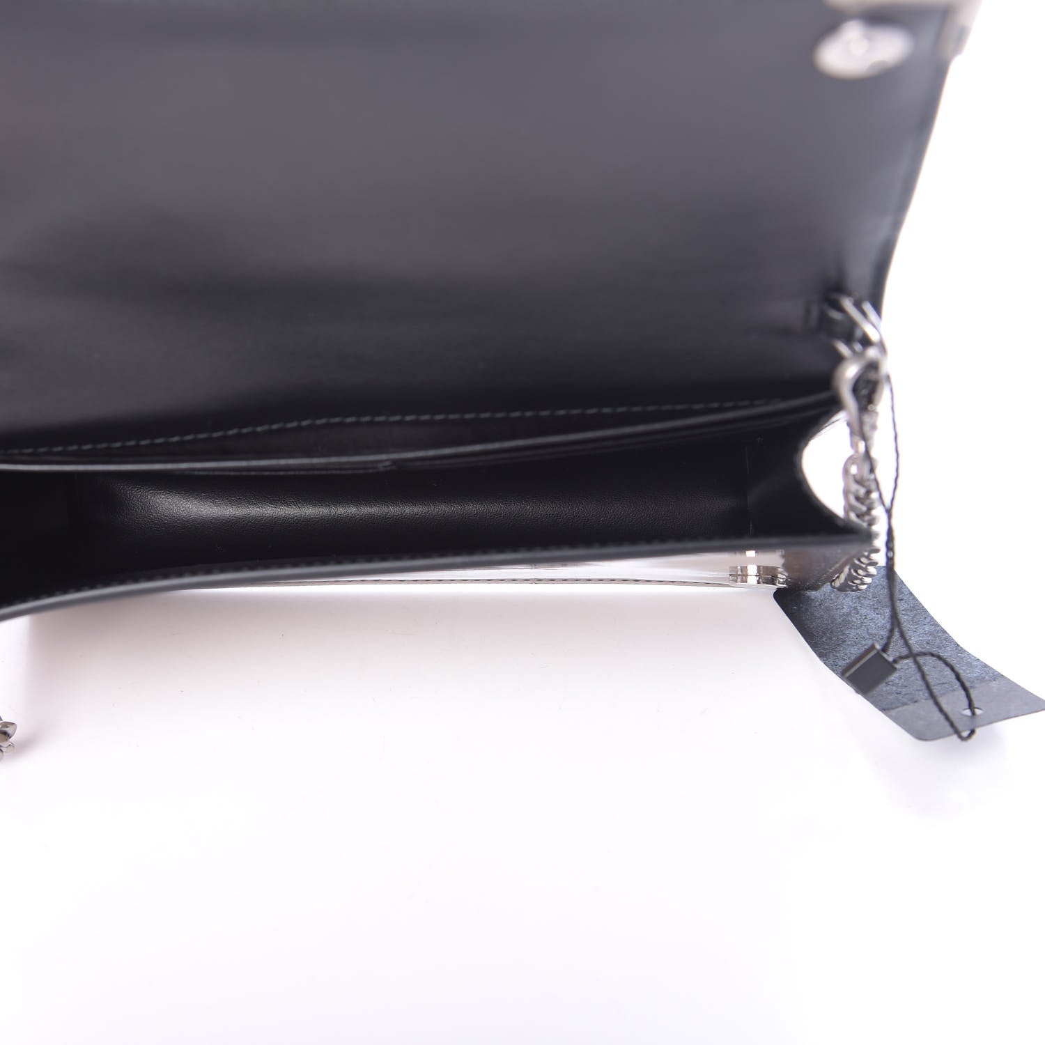 Prada Metallic Vitello Saffiano Cahier Mini Bag Ferro Black 5 of 10