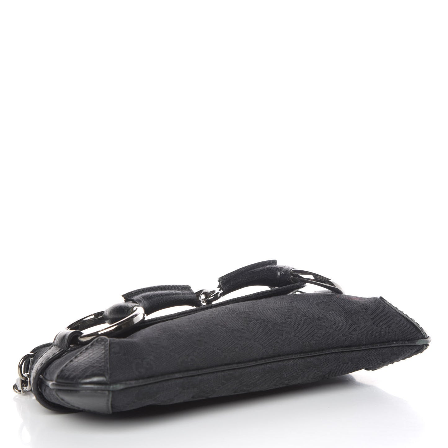 Monogram Horsebit Chain Clutch Black