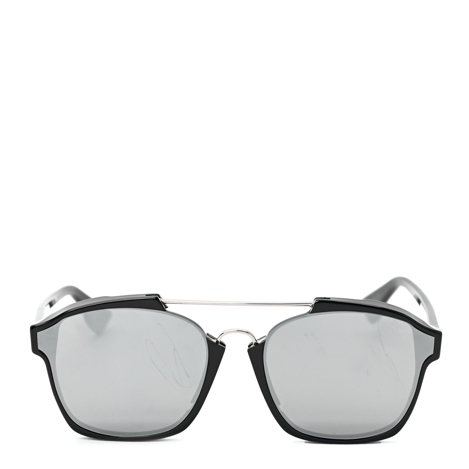 Christian Dior Abstract Square Mirrored Sunglasses Black 2 of 9