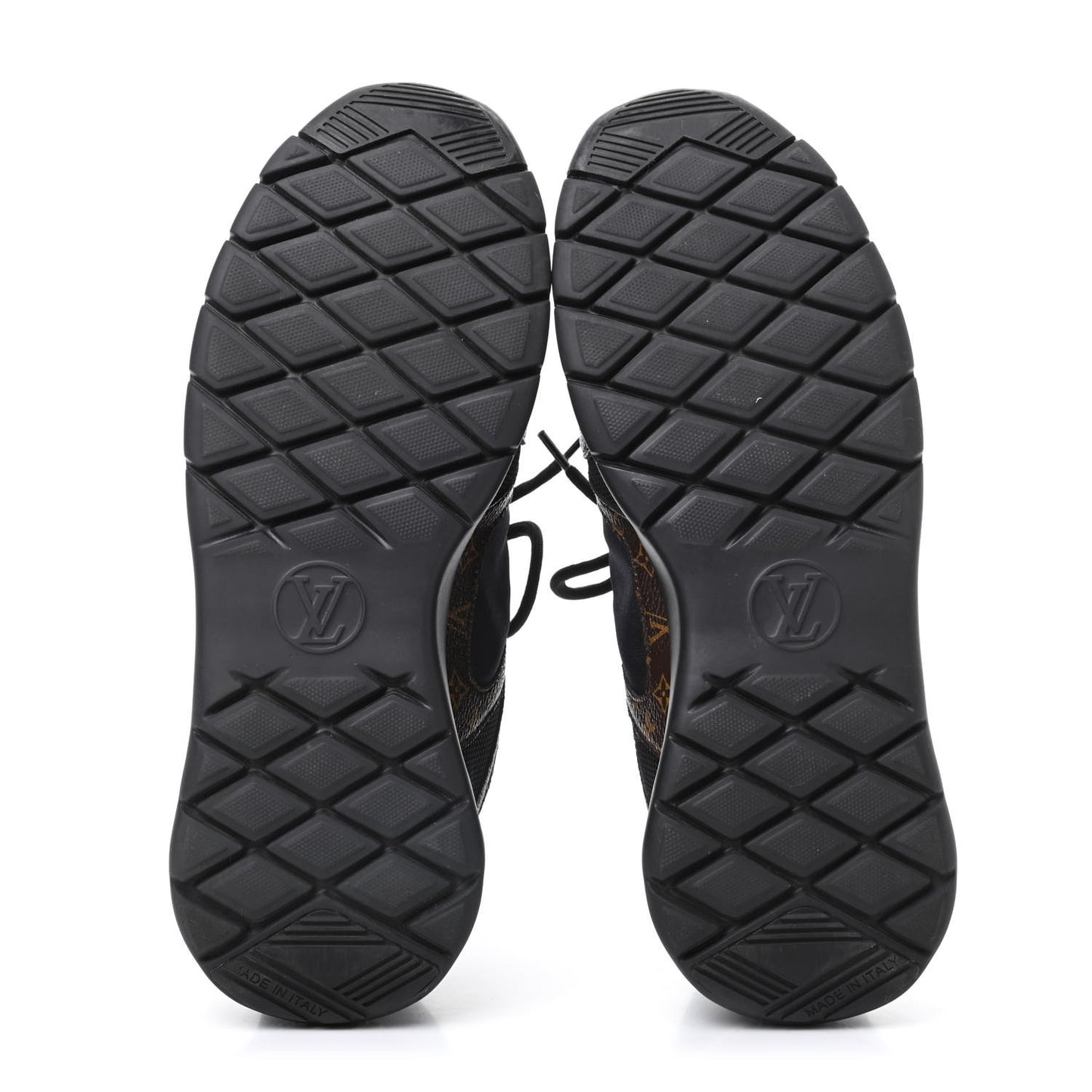 Technical Nylon Monogram Rubber Aftergame Sneakers 38.5 Black
