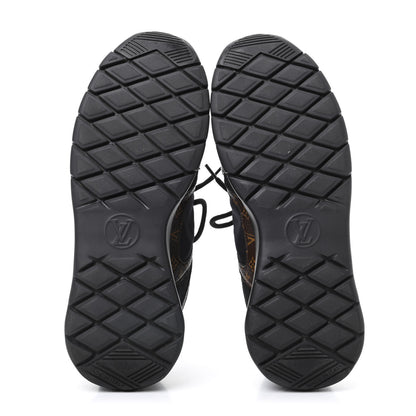 Louis Vuitton Technical Nylon Monogram Rubber Aftergame Sneakers 38.5 Black 7 of 12