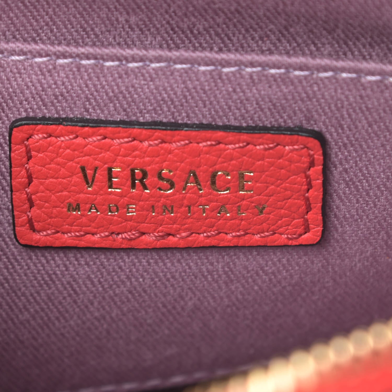 Versace Calfskin La Medusa Round Camera Bag Red 6 of 9