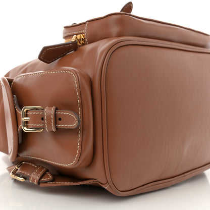 Miu Miu Soft Calf Softy Large Backpack Cognac 8 of 10