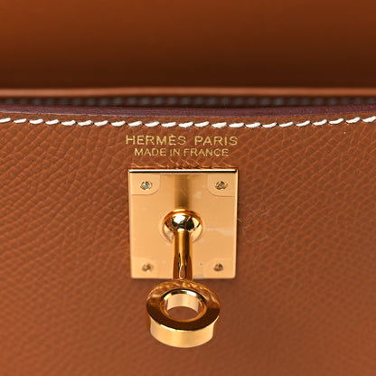 Hermes Epsom Mini Kelly Sellier 20 Gold 7 of 10