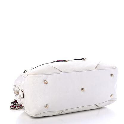 Gucci Goatskin Large Capri Bowler White 3 of 4