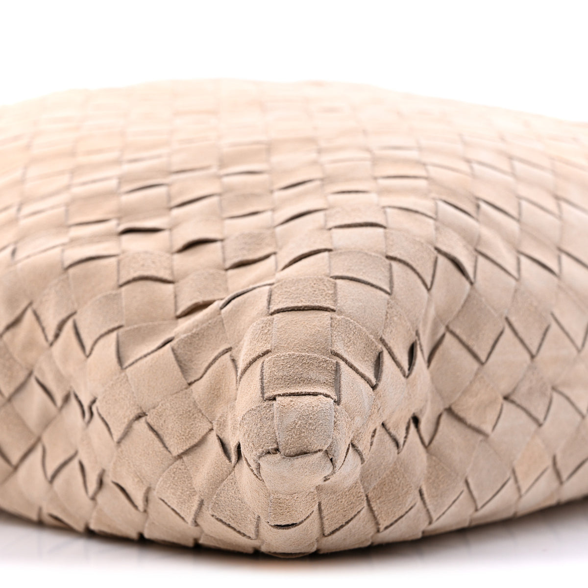 Suede Intrecciato Large Hop Ecru